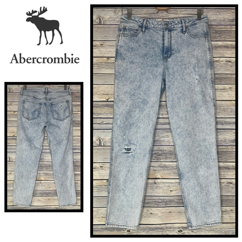 Abercrombie Acid Washed Ripped Jeans, Size 28 (7)